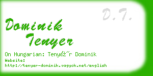 dominik tenyer business card